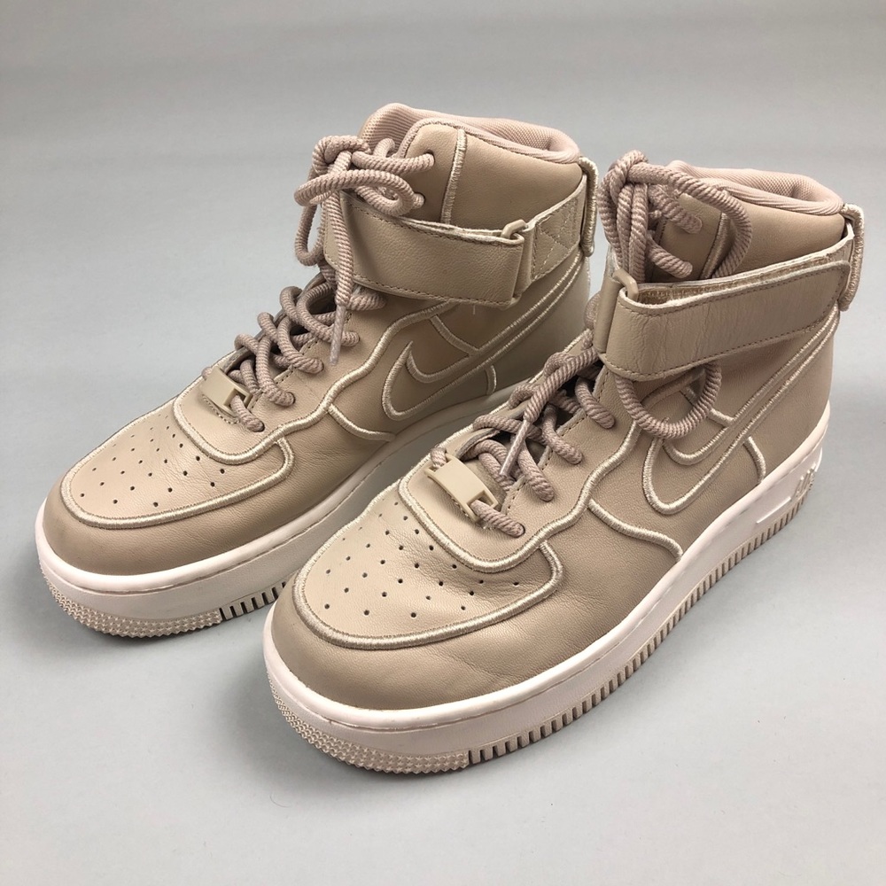 ❌SOLD❌ Nike Air Force 1 Upstep Hi Si in Oatmeal - Picture 2 of 8